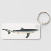  blauwe haai, zeewaardig leven in de aquatische oc sleutelhanger (Voorkant)