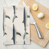 blauwe haai, zeewaardig leven in de aquatische oc theedoek (Quarter Fold)