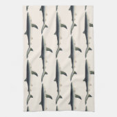 blauwe haai, zeewaardig leven in de aquatische oc theedoek (Verticaal)