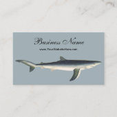  blauwe haai, zeewaardig leven in de aquatische oc visitekaartje (Voorkant)