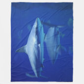 BLAUWE HAAIEN FLEECE DEKEN (Voorkant)