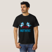 Blauwe haaien t-shirt (Voorkant volledig)