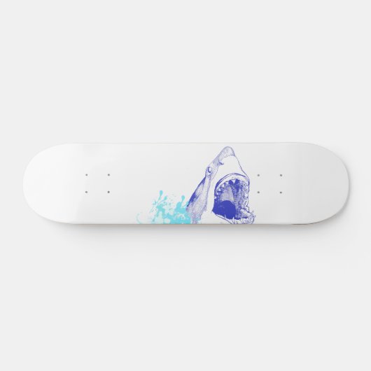 Blauwe haaiendak skateboard (Horizontaal)
