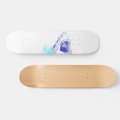 Blauwe haaiendak skateboard (Horizontaal)