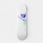 Blauwe haaiendak skateboard (Voorkant)