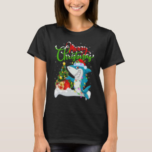 Blauwe haaiendraden Decoraties Santa Blue Shark Ch T-shirt