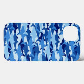 Blauwe Haaienpatroon Case-Mate iPhone Case (Achterkant (horizontaal))