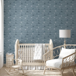 Blauwe haaienvin Kinder achtergrond Behang