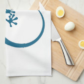 Blauwe hagedis, geko - Faraglioni, Capri, Italië Theedoek (Quarter Fold)