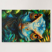 Blauwe Hagedis Legpuzzel (Horizontaal)