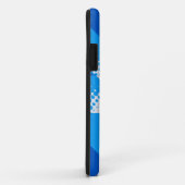 blauwe halftoonster iphone 5 hoesje (Achterkant/rechts)
