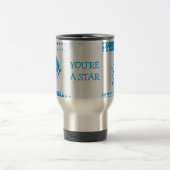  blauwe halftoonster reisbeker (Center)