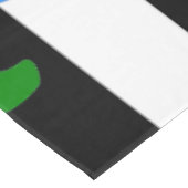 blauwe halloween hart pompoen gestreept tafelkleed (Gekanteld)