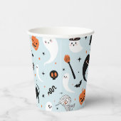 Blauwe Halloween Party Paper Cups Papieren Bekers (Rechts)