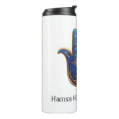  Blauwe Hamsa Hand met Evil Eye Symbool Thermosbeker (Gedraaid links)