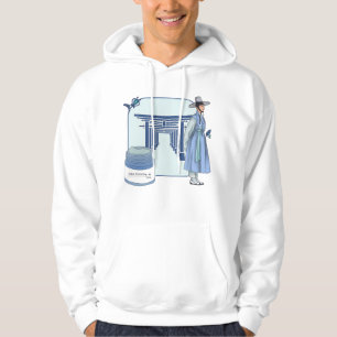 Blauwe Hanbok-man & traditionele poorten Hoodie