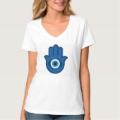 ✋💙 Blauwe Hand van Fatima – een symbool van besch T-shirt (Voorkant)