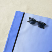 Blauwe handdoek voor kinderen (In situ)