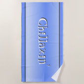 Blauwe handdoek voor kinderen (Voorkant)