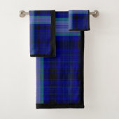 Blauwe handdoekset bad handdoek (Insitu)