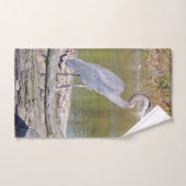 Blauwe handdoekset bad handdoek (Handdoek)