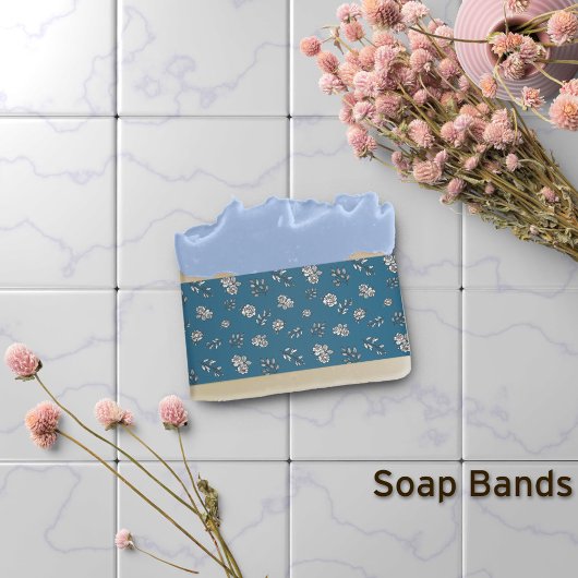 Blauwe handgemaakte Rozen laten zeenbandomhulsel Uitnodigingen Wikkel