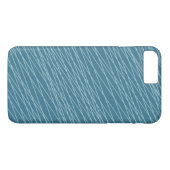 Blauwe handtekeningen Case-Mate iPhone case (Achterkant (Horizontaal))
