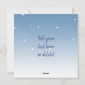 Blauwe Happy Winter Feestdagen Snowflakes Feestdagenkaart (Achterkant)