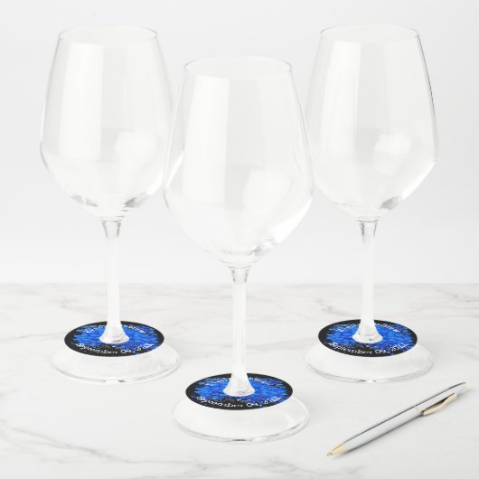 Blauwe hardeboom Bindwijn Label (Set)