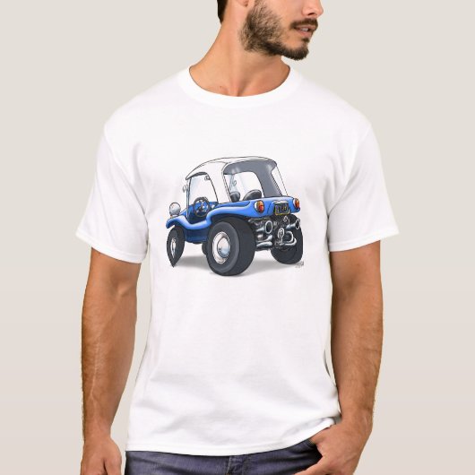 blauwe hardtop buggy t-shirt (Voorkant)