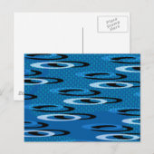 Blauwe haring briefkaart (Voorkant / Achterkant)