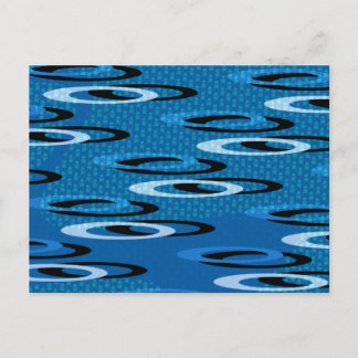 Blauwe haring briefkaart