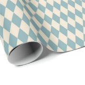  Blauwe Harlequin Cadeaupapier (Rol Hoek)