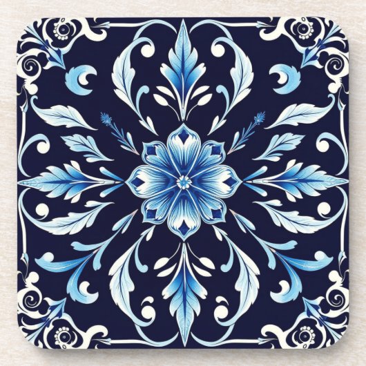 blauwe harmonie onderzetter (Voorkant)