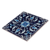 blauwe harmonie tegel tegeltje (Zijkant)