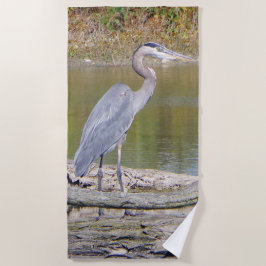 Blauwe haronhanddoek strandlaken