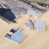 Blauwe haronpuzzel legpuzzel (Zijkant)