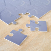 Blauwe Hart Bloemen Jigsaw Puzzel (Zijkant)