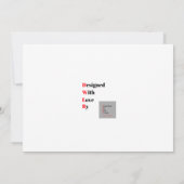 Blauwe Hart bruiloft uitnodiging (Achterkant)