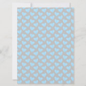 Blauwe Hart Luier Raffle Kleine Jongen Baby shower Kaart (Achterkant)