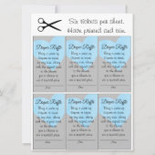 Blauwe Hart Luier Raffle Kleine Jongen Baby shower Kaart (Voorkant)