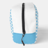 Blauwe Hart Print Cut Naaizak Toilettasje (Rechts)