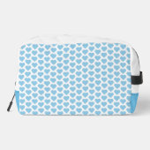 Blauwe Hart Print Cut Naaizak Toilettasje (Achterkant)