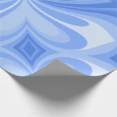 Blauwe Hart Vlinder Abstract Cadeaupapier (Hoek)