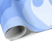 Blauwe Hart Vlinder Abstract Cadeaupapier (Rol Hoek)