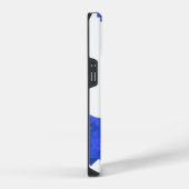 Blauwe hartdraak op wit iPhone hoesje (Rechterkant)