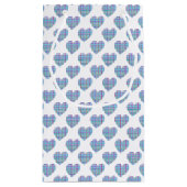 Blauwe harten klein cadeauzakje (Achterkant)