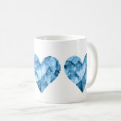 Blauwe harten koffiemok (Voorkant rechts)