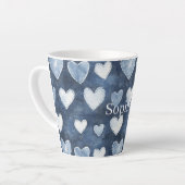 Blauwe Harten Latte Mok (Linkerhoek)