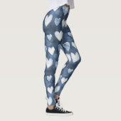 Blauwe Harten Leggings (Rechts)